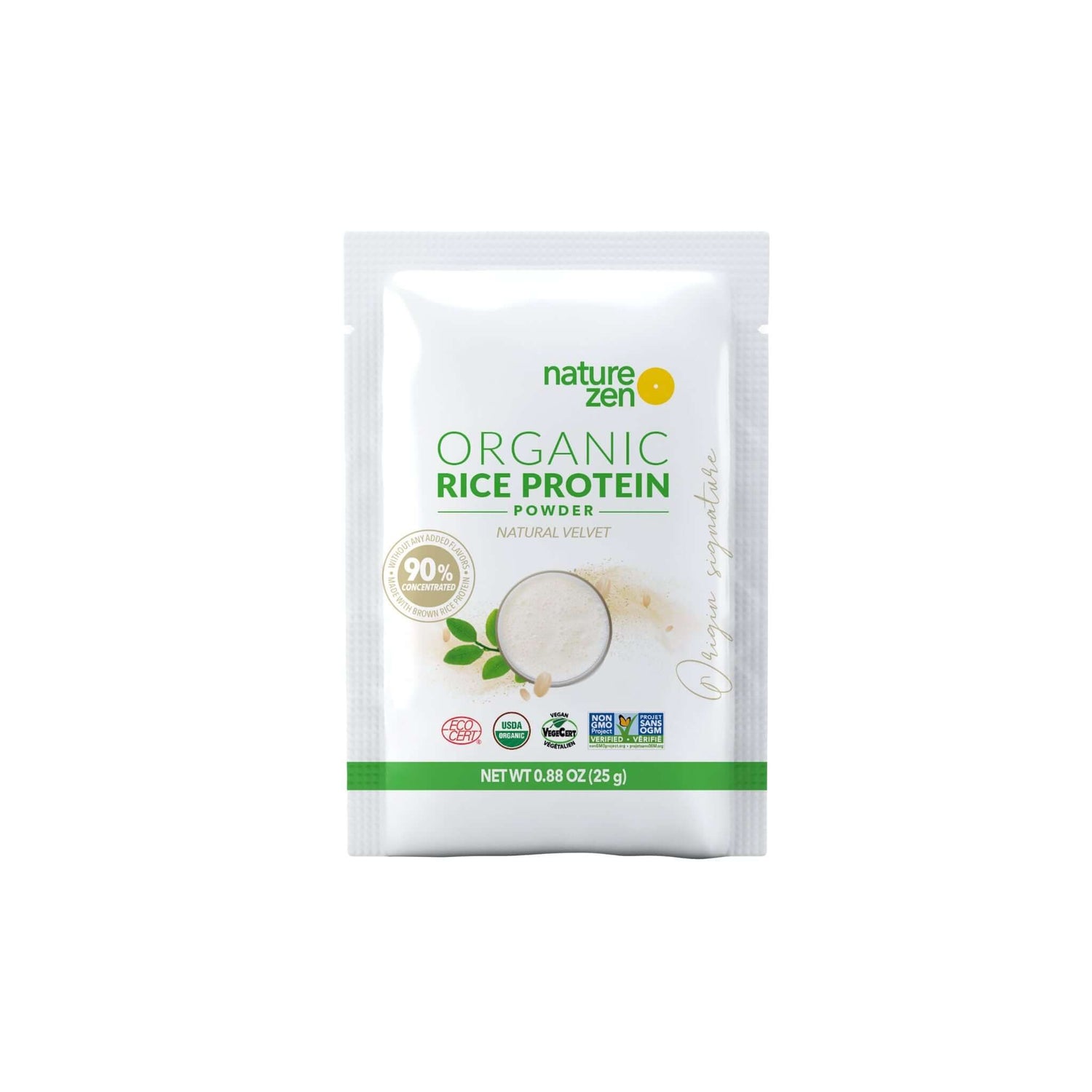  Nature Zen Origin - Organic Rice Protein Powder - Natural Velvet mock-up