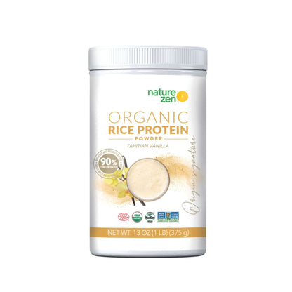 Nature Zen Origin - Organic Rice Protein Powder - Tahitian Vanilla (454g)