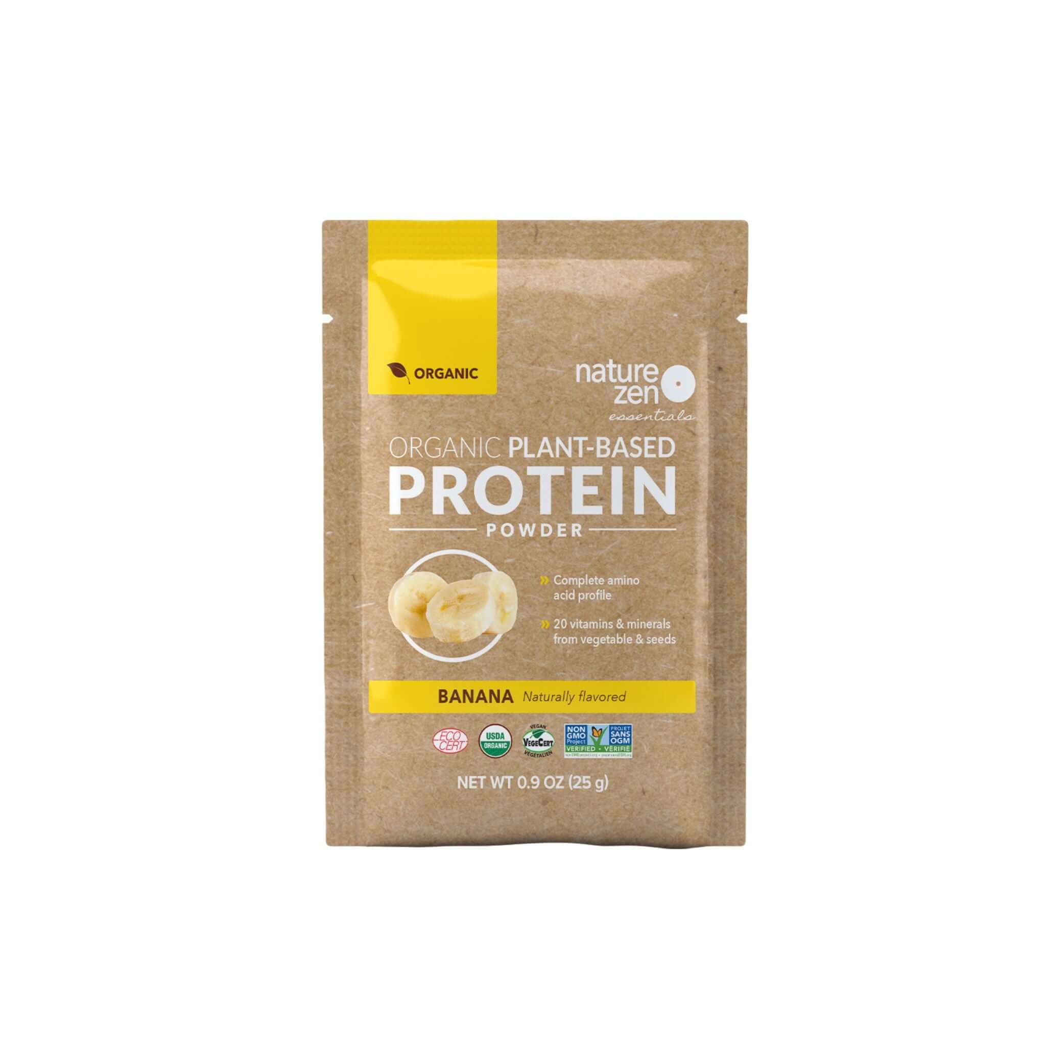  Nature Zen Essentials - Organic Plant-Based Banana Protein Powder mockup