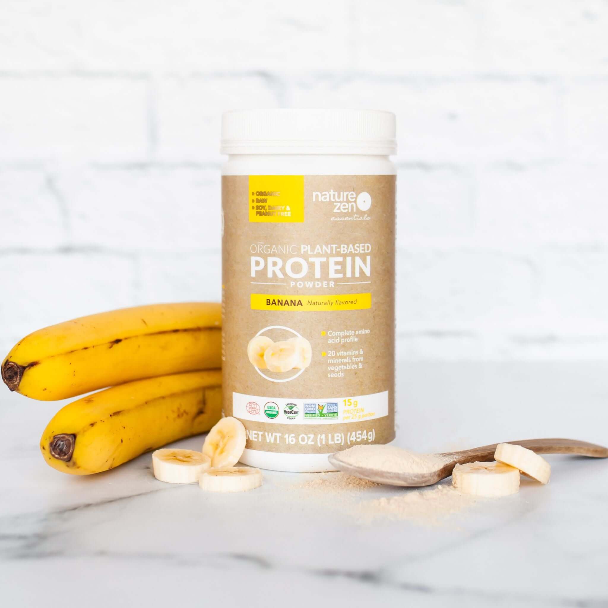 Nature Zen Essentials - Organic Plant-Based Banana Protein Powder (recipe)