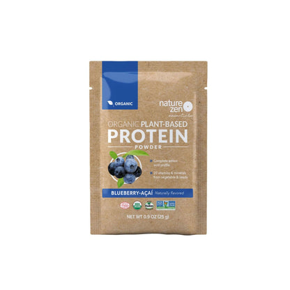 Nature Zen Essentials - Organic Plant-Based Blueberry-Açaï Protein Powder (bag)