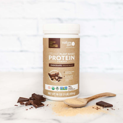 Nature Zen Essentials - Organic Plant-Based Chocolate Protein Powder (454g) chocolate