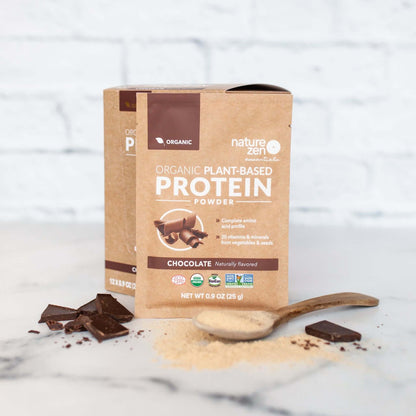 Nature Zen Essentials - Organic Plant-Based Protein Powder - Chocolate