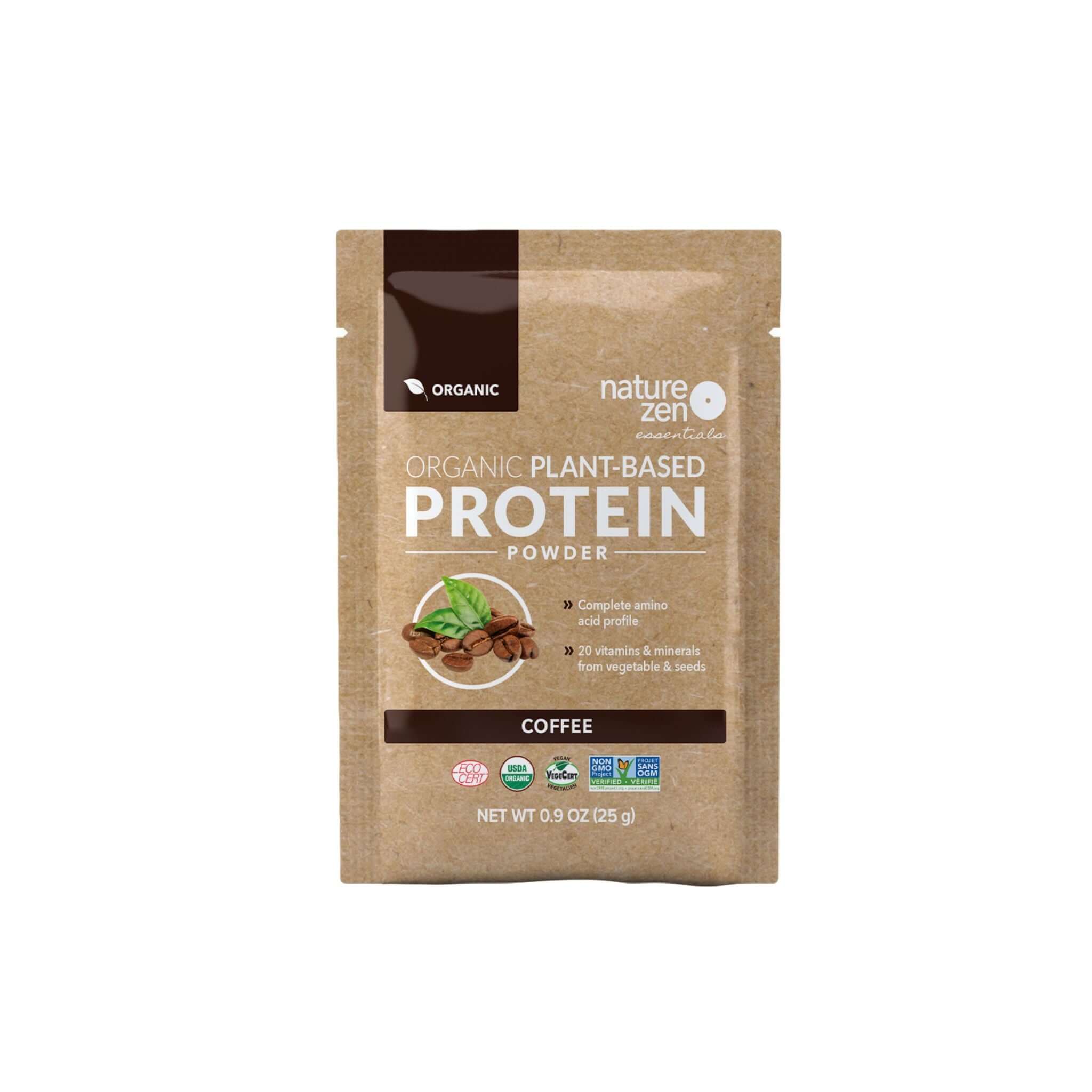 Nature Zen Essentials - Organic Plant-Based Coffee Protein Powder (bag)