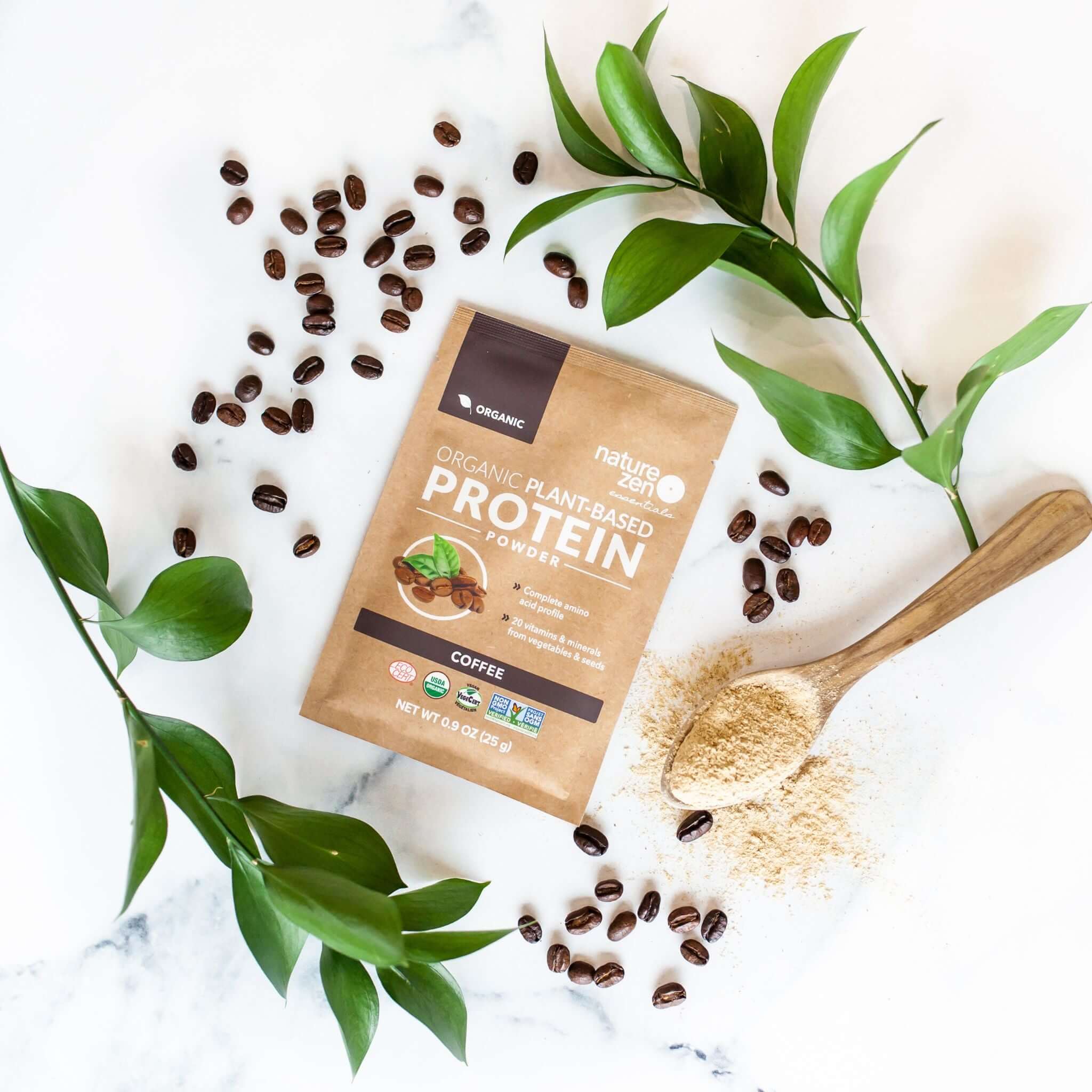 Nature Zen Essentials - Organic Plant-Based Coffee Protein Powder (Coffee Love)