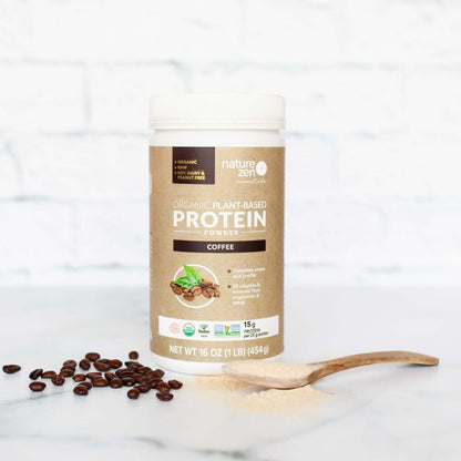  Nature Zen Essentials - Organic Plant-Based Coffee Protein Powder (454g)