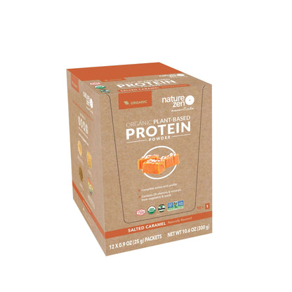  Nature Zen Essentials - Organic Plant-Based Salted Caramel Protein Powder (12 x 25g travelbox)